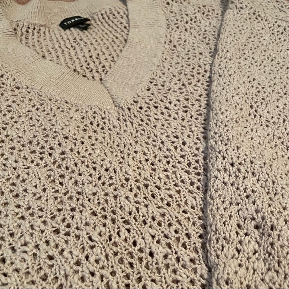 Torrid cream knit sweater 3X